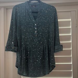 Cocomo Embellished Green Women's Top Large